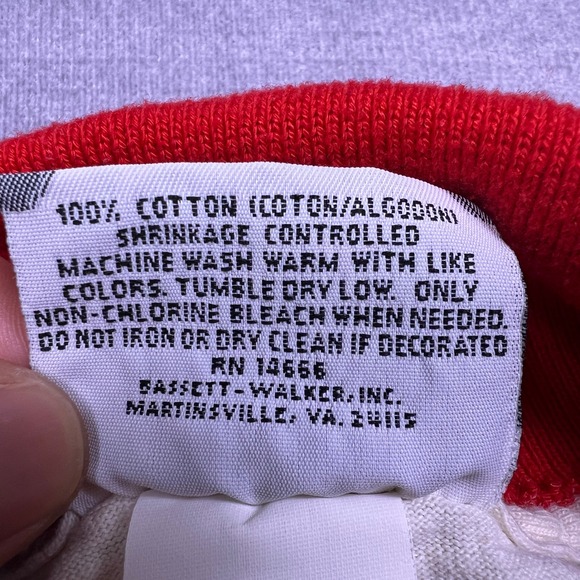 Vintage Lee Total Cotton Cardinal‎ Bird Graphic Polo Shirt Women Sz L Red Collar - Picture 5 of 9